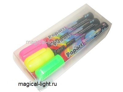 Флуоресцентные маркеры (набор 6 штук) 15 мм. Фм006