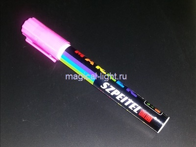Флуоресцентный маркер розовый 4 мм.