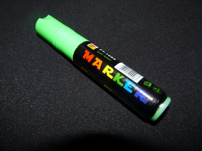 Флуоресцентный маркер зелёный 10 мм. 