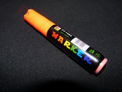Флуоресцентный маркер оранжевый 10 мм. 