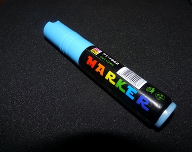 Флуоресцентный маркер синий 10 мм. 