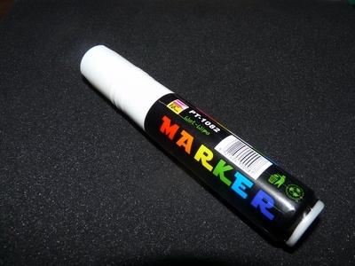 Флуоресцентный маркер белый 10 мм.